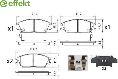 Brake Pad Set, disc brake Huyndai