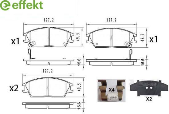 Brake Pad Set, disc brake Huyndai