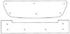 Trim/Protection Strip, radiator grille MB C universaal 2006-