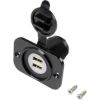 Socket USB pistik 2-ne 12/24V, 5V, 2,1A