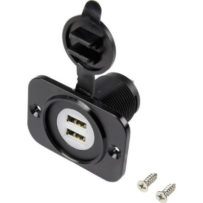 Socket USB pistik 2-ne 12/24V, 5V, 2,1A