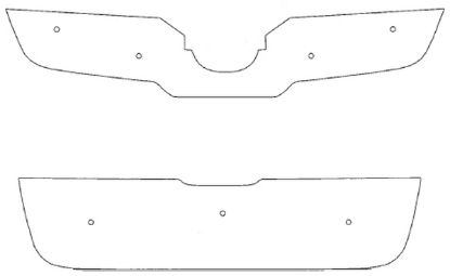 Trim/Protection Strip, radiator grille Nissan Qashqai+2 2007-2010