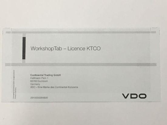 Control Unit, tachograph Workshop Tab Litsens KTCO