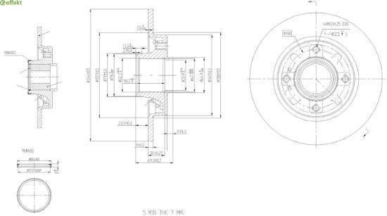Brake Disc PSA - 16 238 351 80 - Laagriga