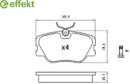 Brake Pad Set, disc brake MERCEDES