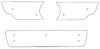 Trim/Protection Strip, radiator grille VW Golf 5