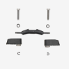 Mounting Set, roof rack Mounting Brackets (4 pack)