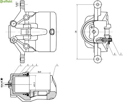 Brake Caliper KIA - 58110-1H000