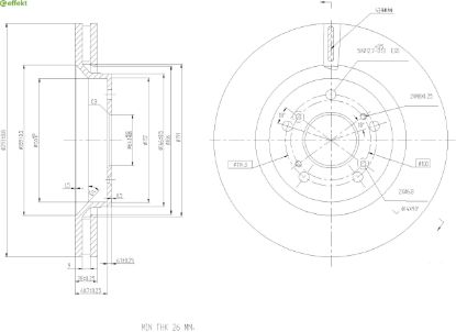 Brake Disc HONDA - 45251-SWW-G01