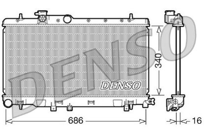 Radiator, engine cooling SUBARU Legacy / Outback 2.0* Radiator, engine cooling SUBARU Legacy / Outback 2.0*