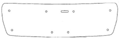 Trim/Protection Strip, radiator grille MB E 1995-1999