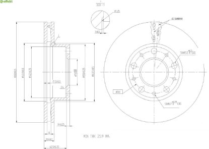 Brake Disc PSA - 16 078 721 80