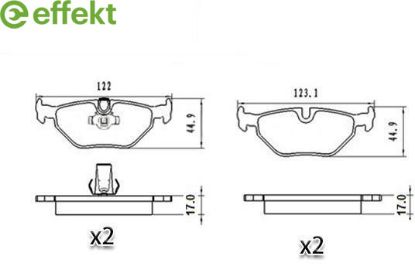 Brake Pad Set, disc brake BMW