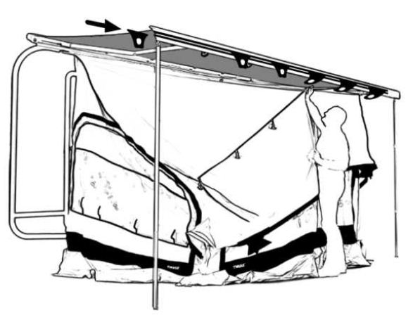 Mounting Set, roof rack Awning Fixation Kit Fiamma