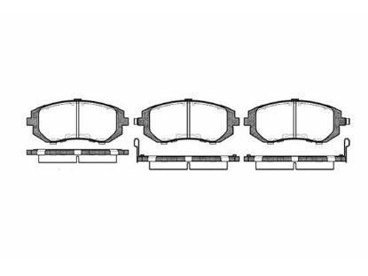Brake Pad Set, disc brake SUBARU - 26296 FE081