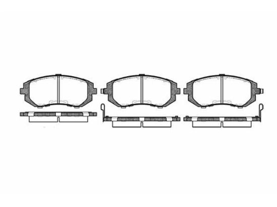 Brake Pad Set, disc brake SUBARU - 26296 FE081