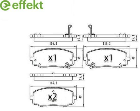 Brake Pad Set, disc brake Hyundai