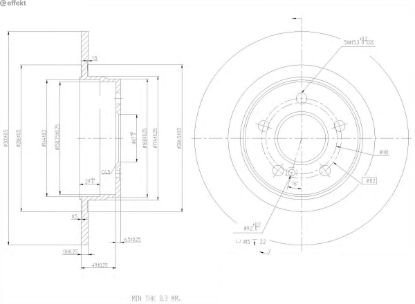 Brake Disc MERCEDES-BENZ - 204 423 15 12