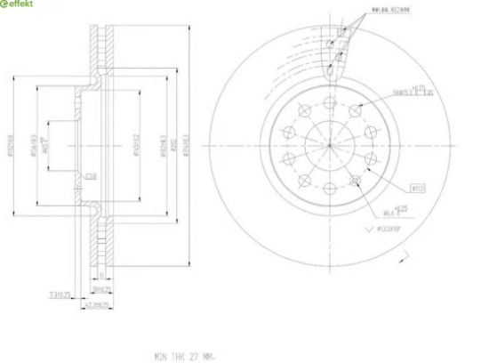 Brake Disc VAG - 5QN 615 301