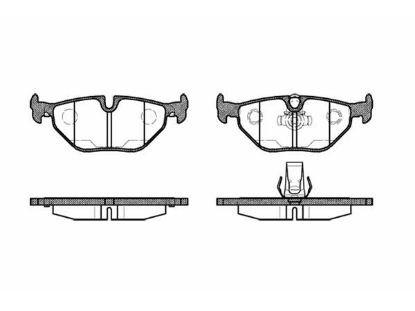 Brake Pad Set, disc brake BMW - 34 21 1 163 395