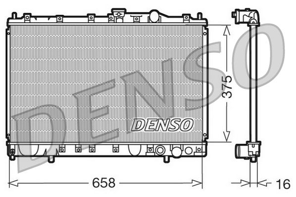Radiator, engine cooling MITSUBISHI Colt IV 1.6 / Gal Radiator, engine cooling MITSUBISHI Colt IV 1.6 / Gal