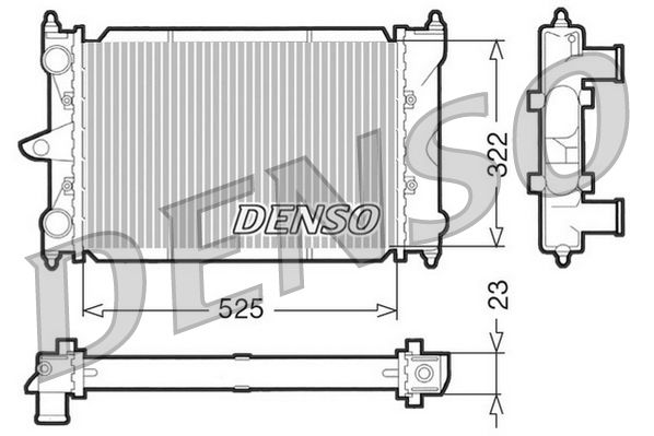 Radiator, engine cooling VOLKSWAGEN Polo III 1.4 D