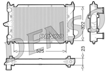 Radiator, engine cooling VOLKSWAGEN Polo III 1.4 D Radiator, engine cooling VOLKSWAGEN Polo III 1.4 D