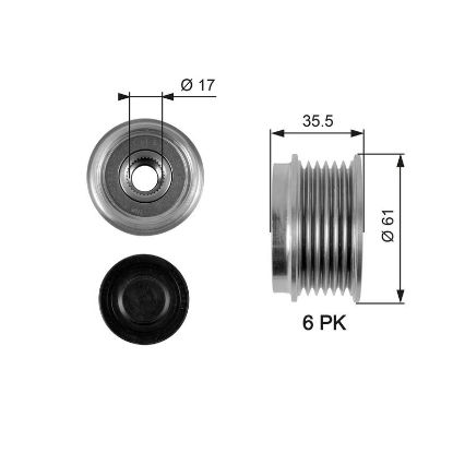 Alternator Freewheel Clutch MB