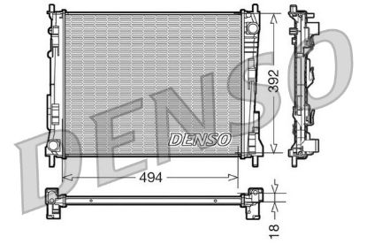 Radiator, engine cooling RENAULT Twingo 1.2i / 1.5 dC Radiator, engine cooling RENAULT Twingo 1.2i / 1.5 dC
