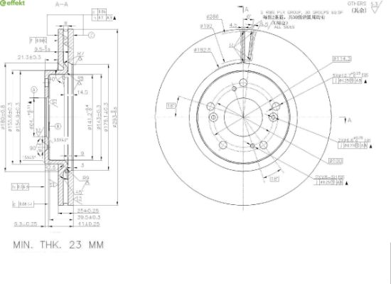 Brake Disc HONDA - 45251-TV2-E00