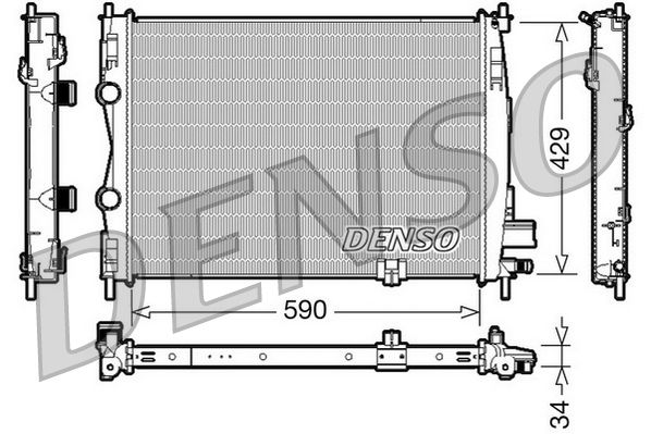 Radiator, engine cooling NISSAN Qashqai 1.5 DCi 10/06 Radiator, engine cooling NISSAN Qashqai 1.5 DCi 10/06