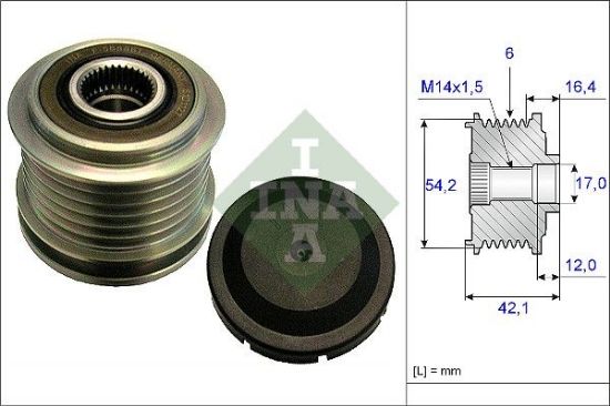 Alternator Freewheel Clutch VOLVO - 30667067