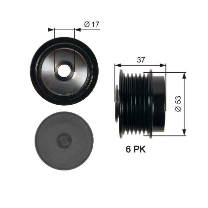 Alternator Freewheel Clutch Toyota