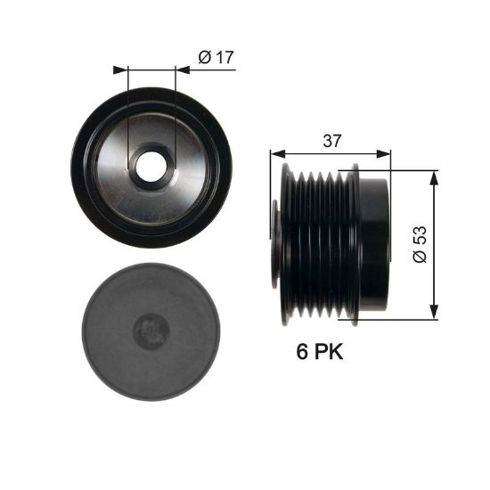 Alternator Freewheel Clutch Toyota