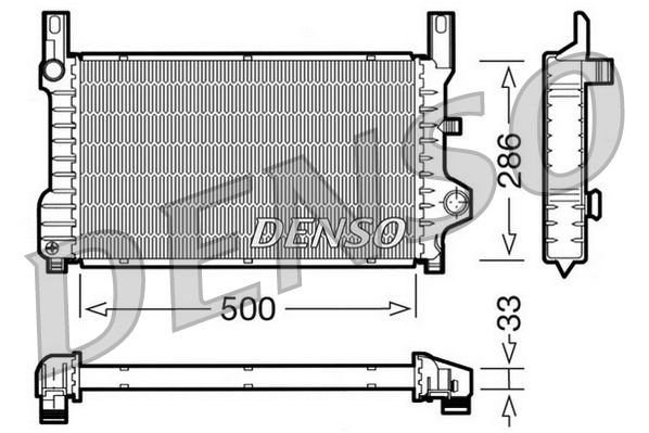 Radiator, engine cooling FORD Fiesta III 1.8 XR2 i 16 Radiator, engine cooling FORD Fiesta III 1.8 XR2 i 16