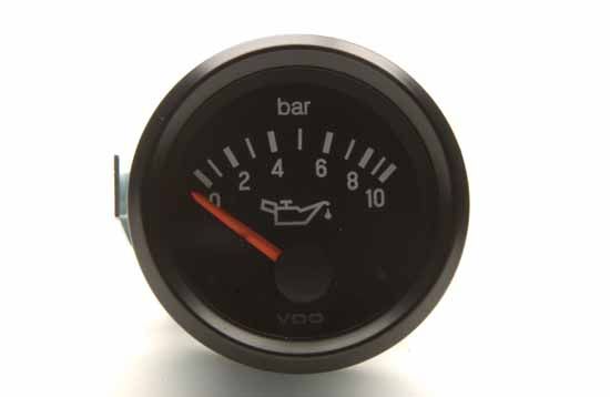 Gauge, oil pressure mootoriõlile 12V 52mm 0 - 10bar