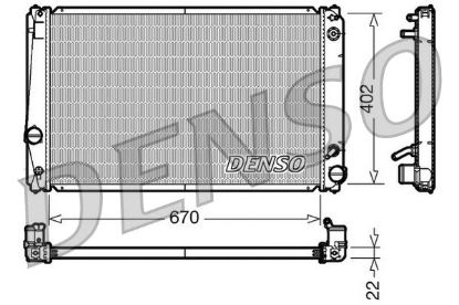 Radiator, engine cooling TOYOTA Rav 4 2.4 i Aut. 11/ Radiator, engine cooling TOYOTA Rav 4 2.4 i Aut. 11/