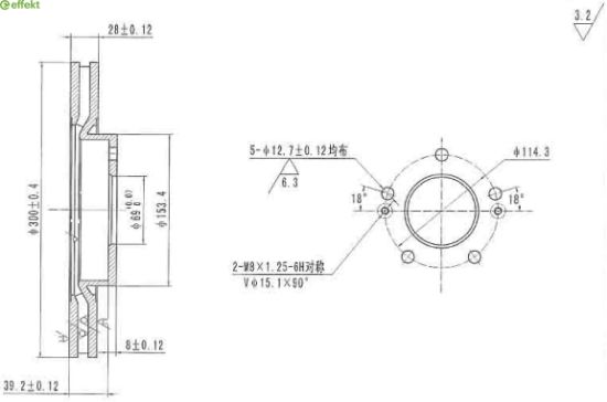 Brake Disc KIA - 51712-2L500