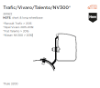 Mounting Set, roof rack TO 3200 kinnitus Trafic/Vivaro/Talento/NV300 15-