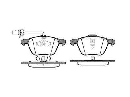 Brake Pad Set, disc brake VAG - 7M3 698 151A