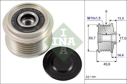 Alternator Freewheel Clutch OPEL ASTRA J 1.7 CDTI