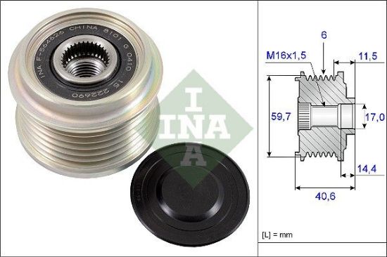 Alternator Freewheel Clutch OPEL ASTRA J 1.7 CDTI