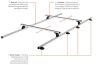 Mounting Set, roof rack SmartClamp BOXER/DUCATO/JUMPER H2L2