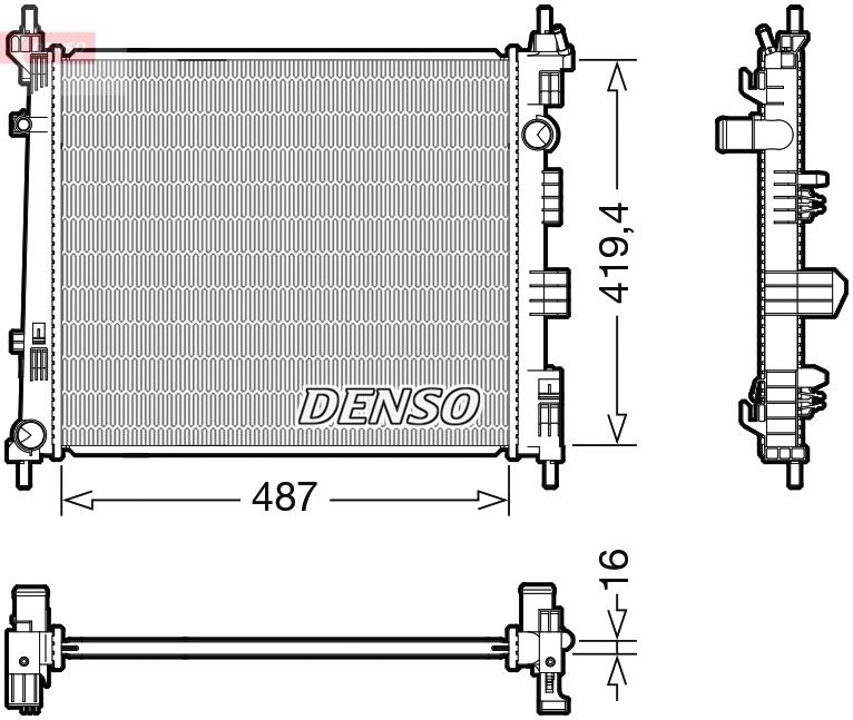 Radiator, engine cooling NISSAN 21410JX51A Radiator, engine cooling NISSAN 21410JX51A
