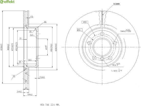 Brake Disc BMW - 34 11 6 794 429