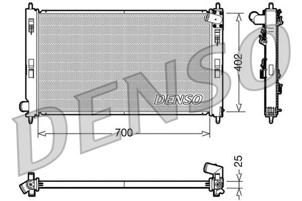 Radiator, engine cooling MITSUBISHI Outlander 2.0 Di Radiator, engine cooling MITSUBISHI Outlander 2.0 Di