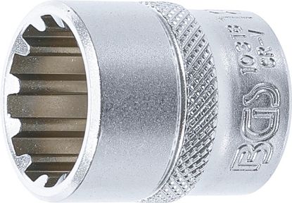 Socket Wrench Insert 3/8" Socket "Gear Lock", 18 mm