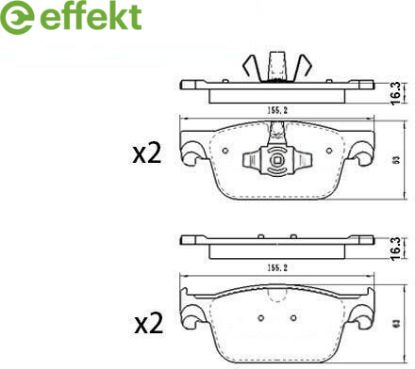Brake Pad Set, disc brake VOLVO - 31423652