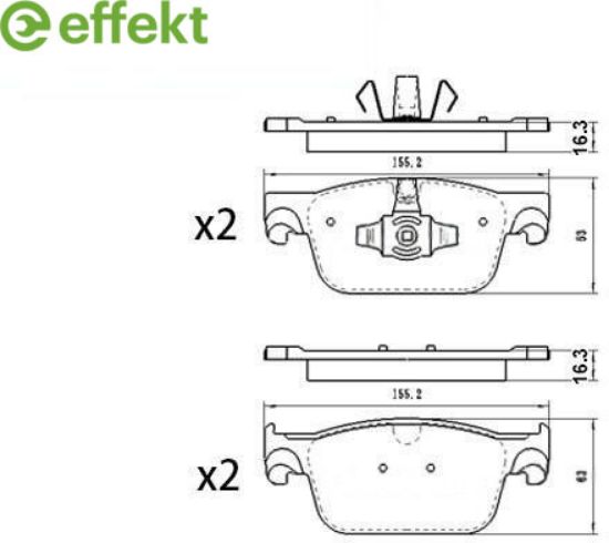 Brake Pad Set, disc brake VOLVO - 31423652
