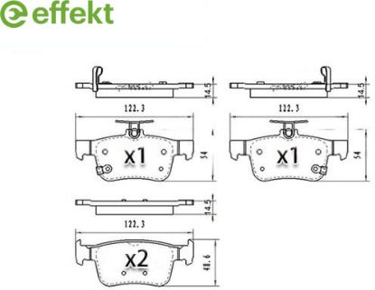 Brake Pad Set, disc brake Honda